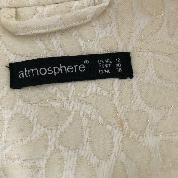 Atmosphere Beige Floral Patterned Jacket - Picture 5 of 5